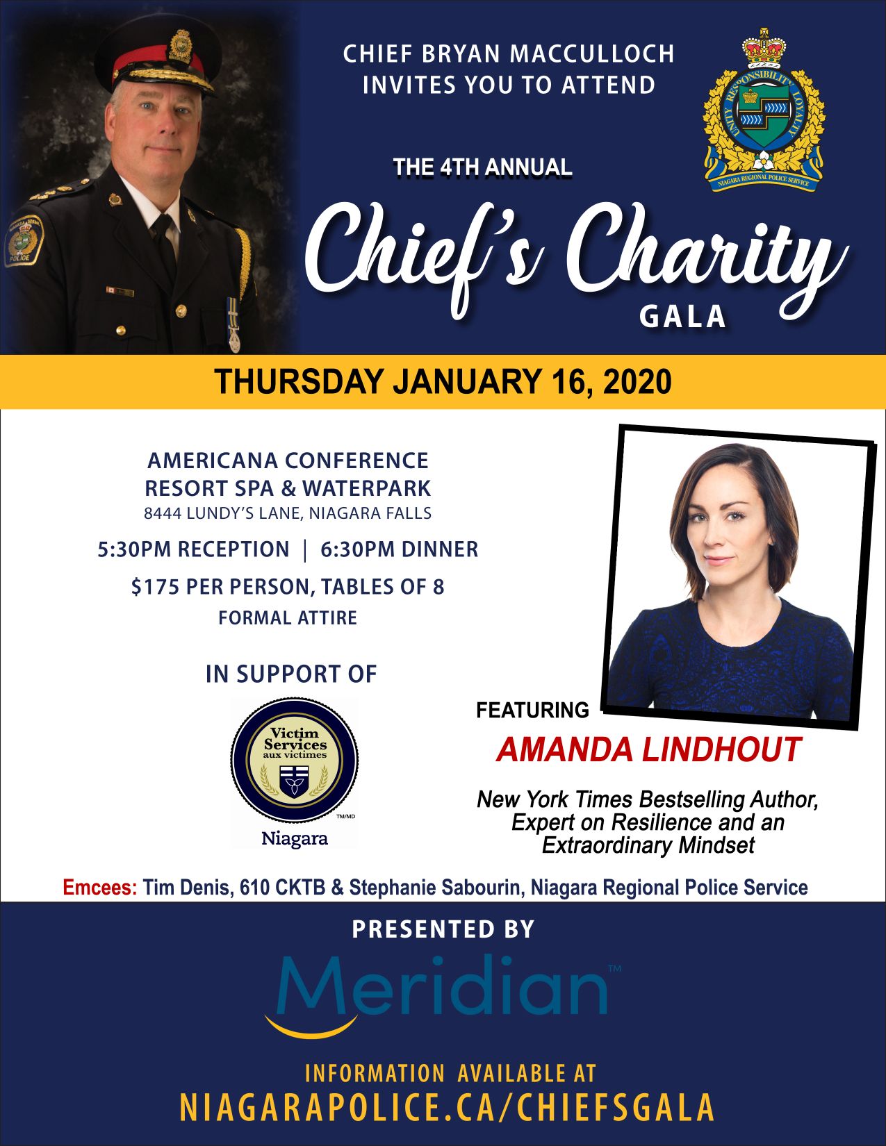 Chief's Gala sponsored by Meridian