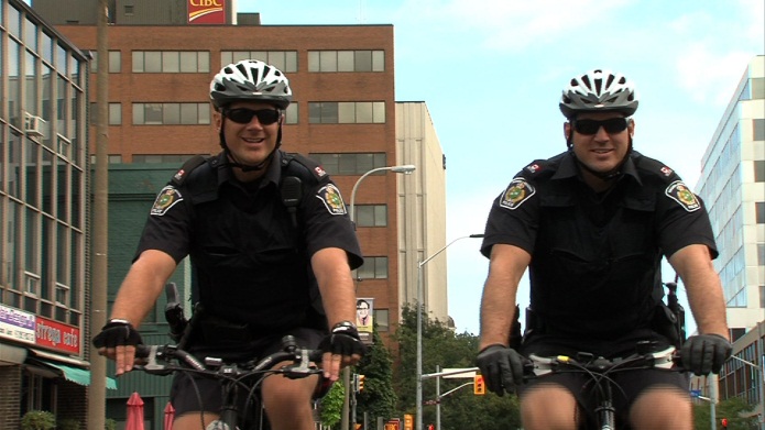 police bicycle helmet