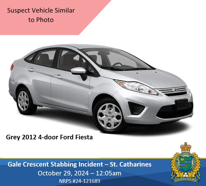 suspect car - 2024 grey ford fiesta