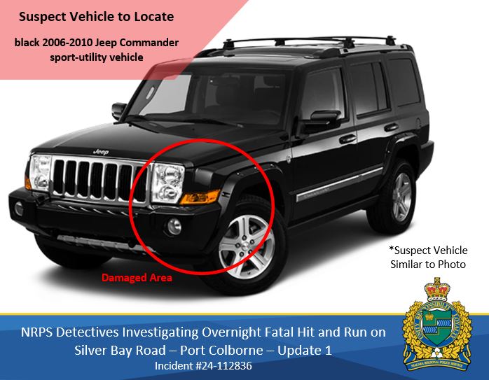 suspect vehcile black jeep commander 